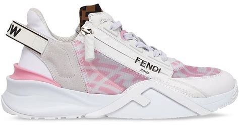 fendi pink shoes|fendi shearling trimmed sneakers.